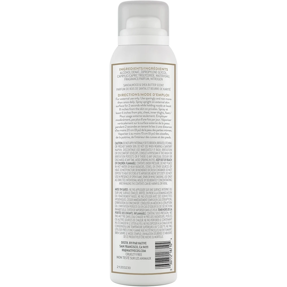 Sandalwood & Shea Butter Whole Body Deodorant Spray
