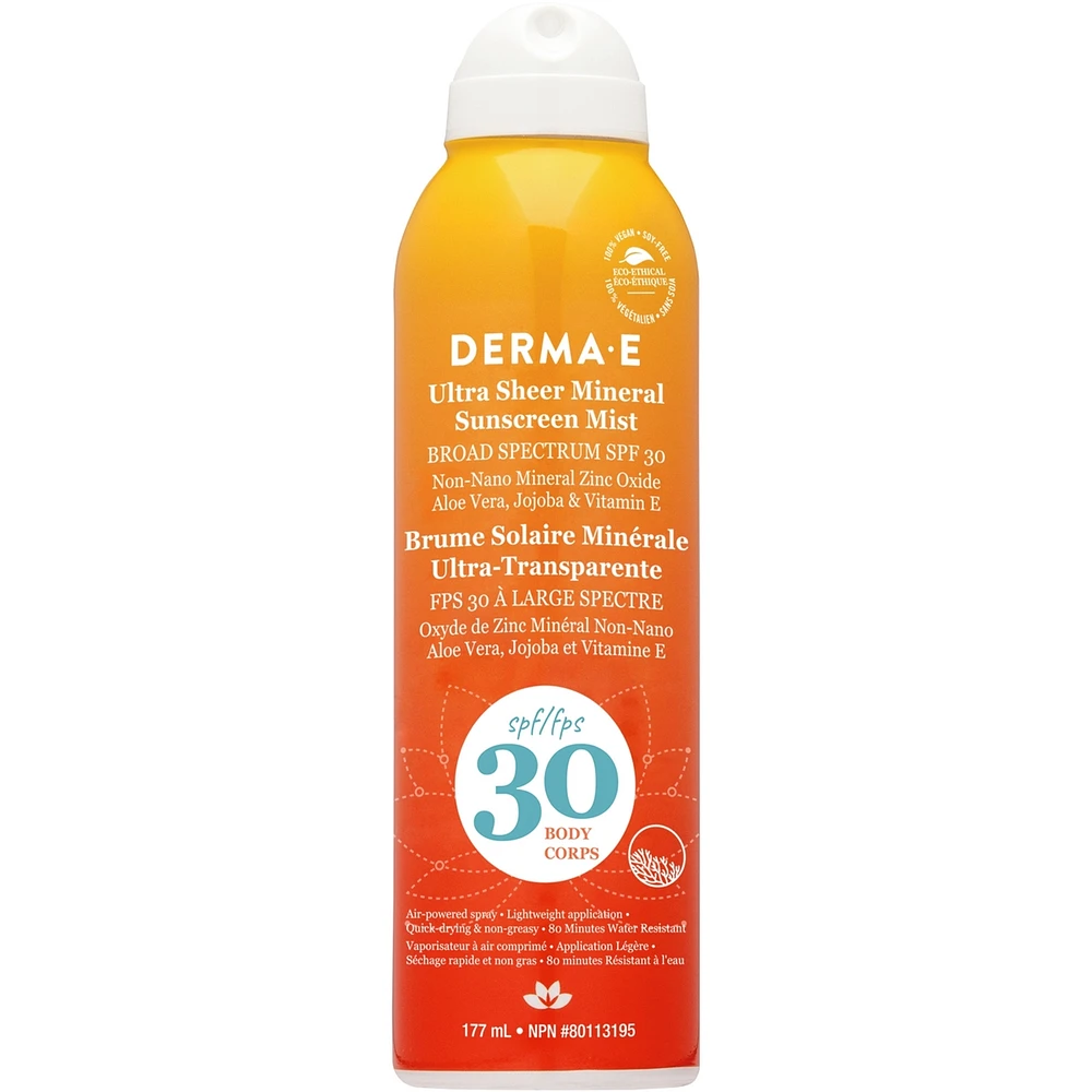 Ultra Sheer Mineral Sunscreen Mist SPF30 Body