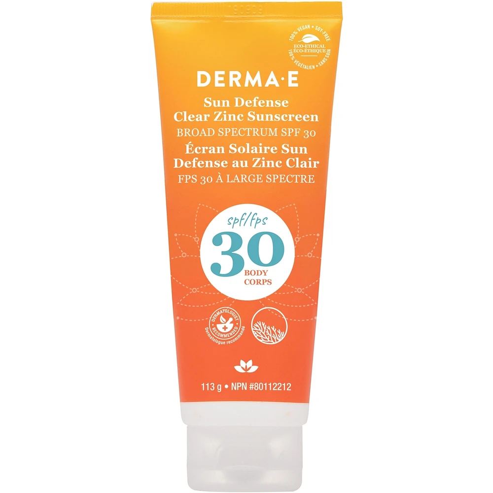 Sun Defense Clear Zinc Sunscreen SPF30 Body