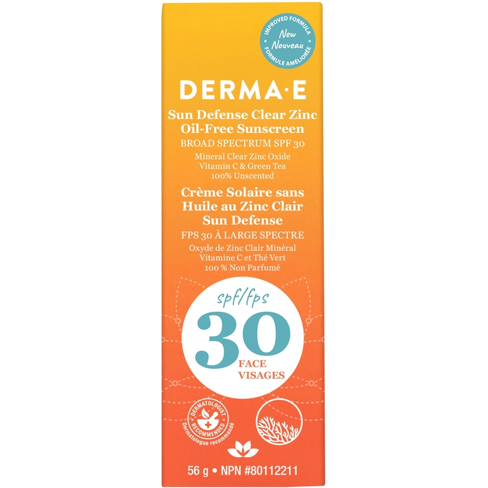 Sun Defense Clear Zinc Oil-Free Sunscreen SPF30 Face