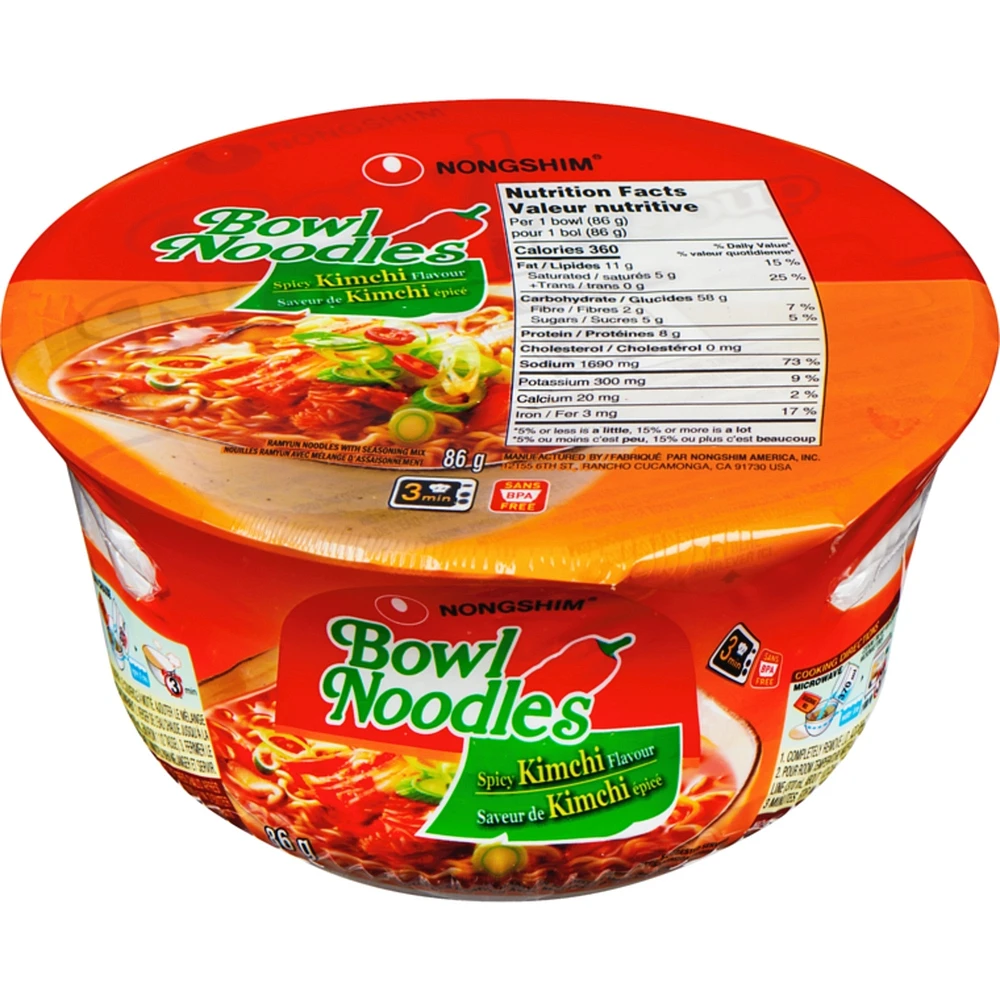 Bowl Noodle, Kimchi