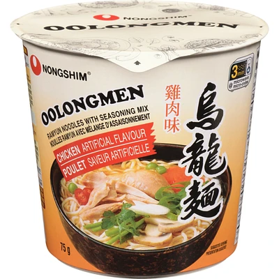 Bol de soupe aux nouilles oolongmen au poulet