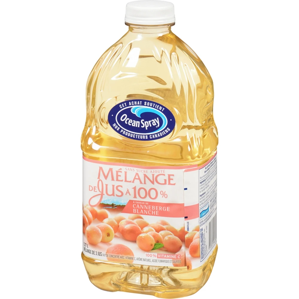 100 % Juice Blend White Cranberry Flavour