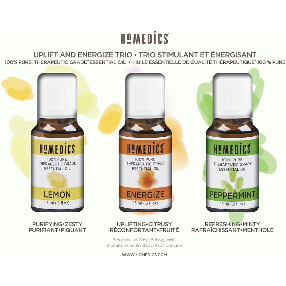 Uplift and EnergizeEssential Oil Trio