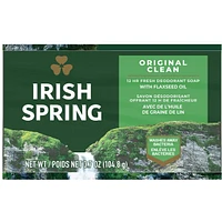 Irish Spring Original Clean Deodorant Bar Soap for Men, 104.7 g