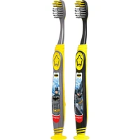 Colgate Kids Extra Soft Toothbrush with Suction Cup, Twin Pack - Batman
