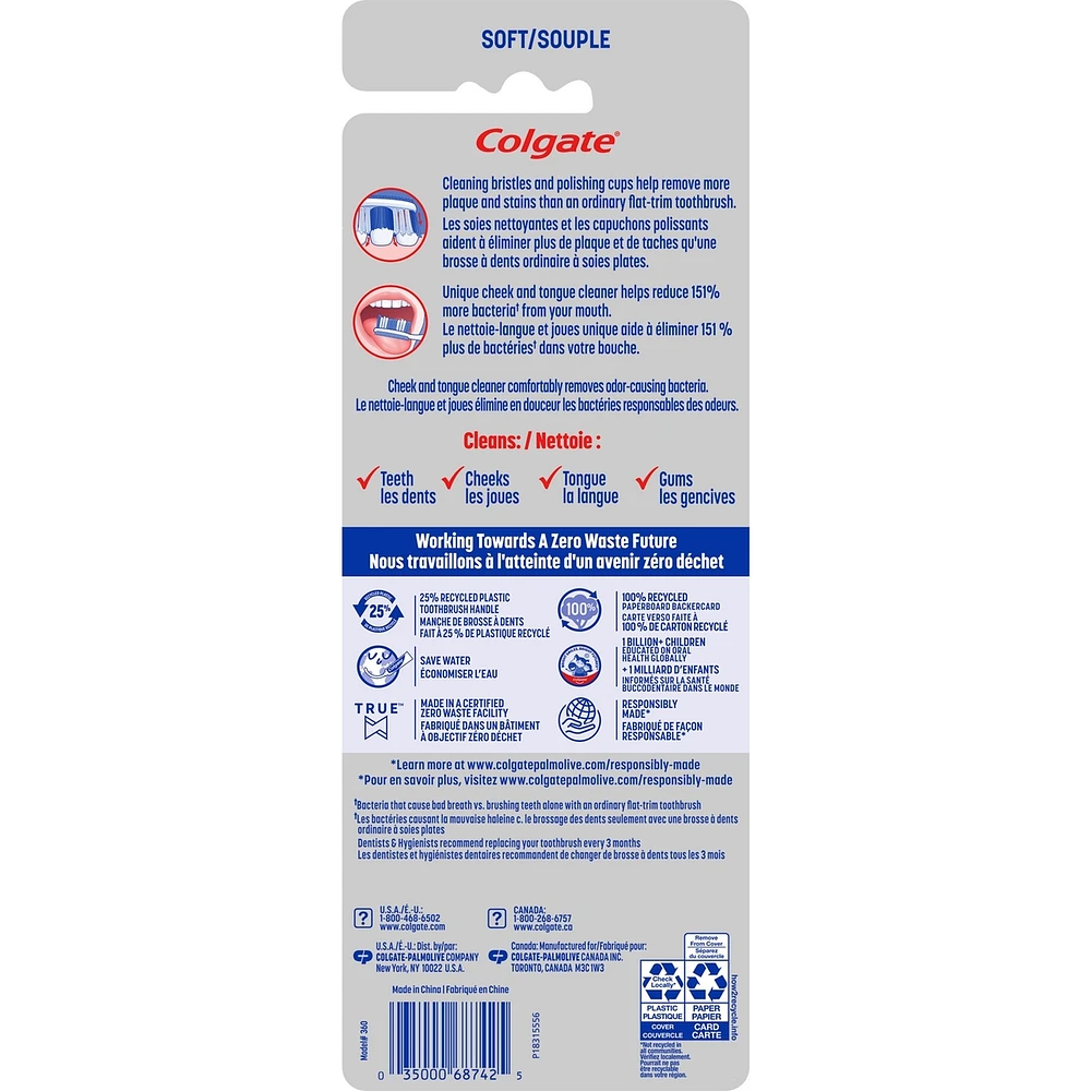 Colgate 360 Adult Full Head Soft Toothbrush - 4 Count