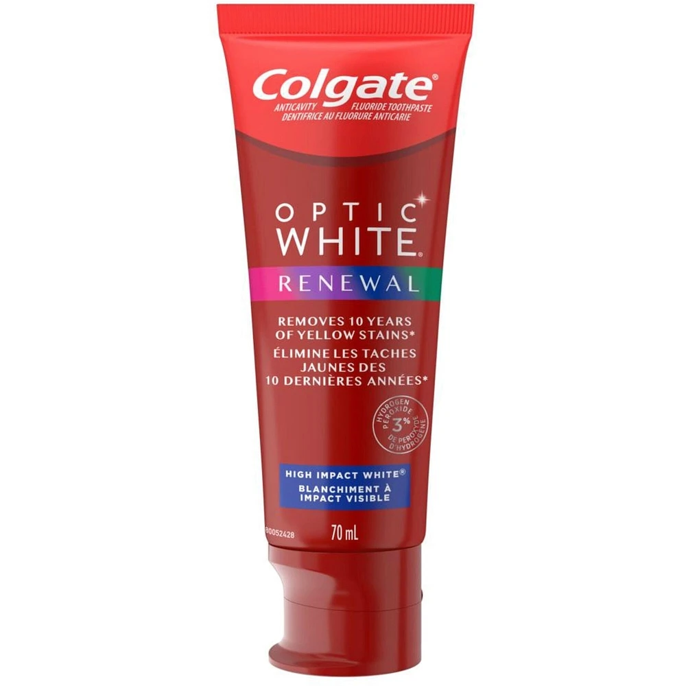 Colgate Optic White Renewal High Impact White Teeth Whitening Toothpaste  70 mL