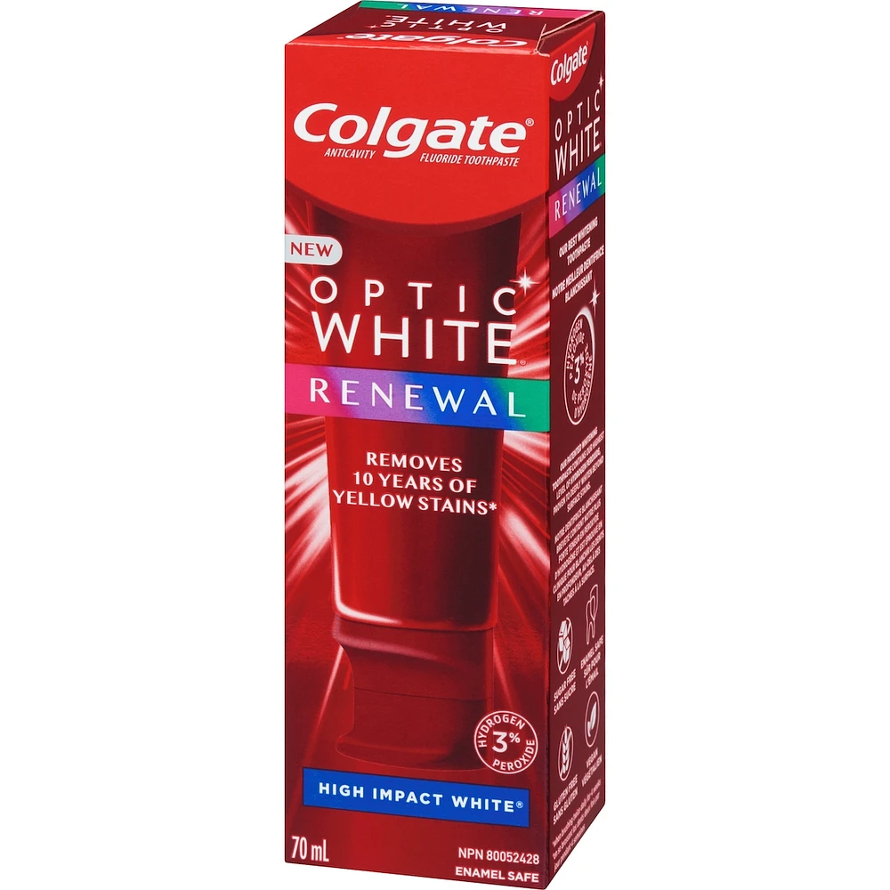 Colgate Optic White Renewal High Impact White Teeth Whitening Toothpaste  70 mL
