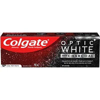 Colgate Optic White with Charcoal Whitening Toothpaste, Cool Mint, 90mL