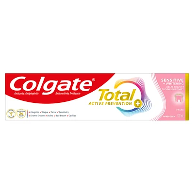 Total Active Prevention Plus Sensitive and Whitening Toothpaste