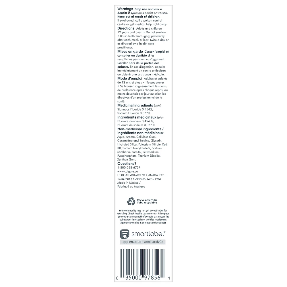 Total Active Prevention Plus Sensitive and Whitening Toothpaste