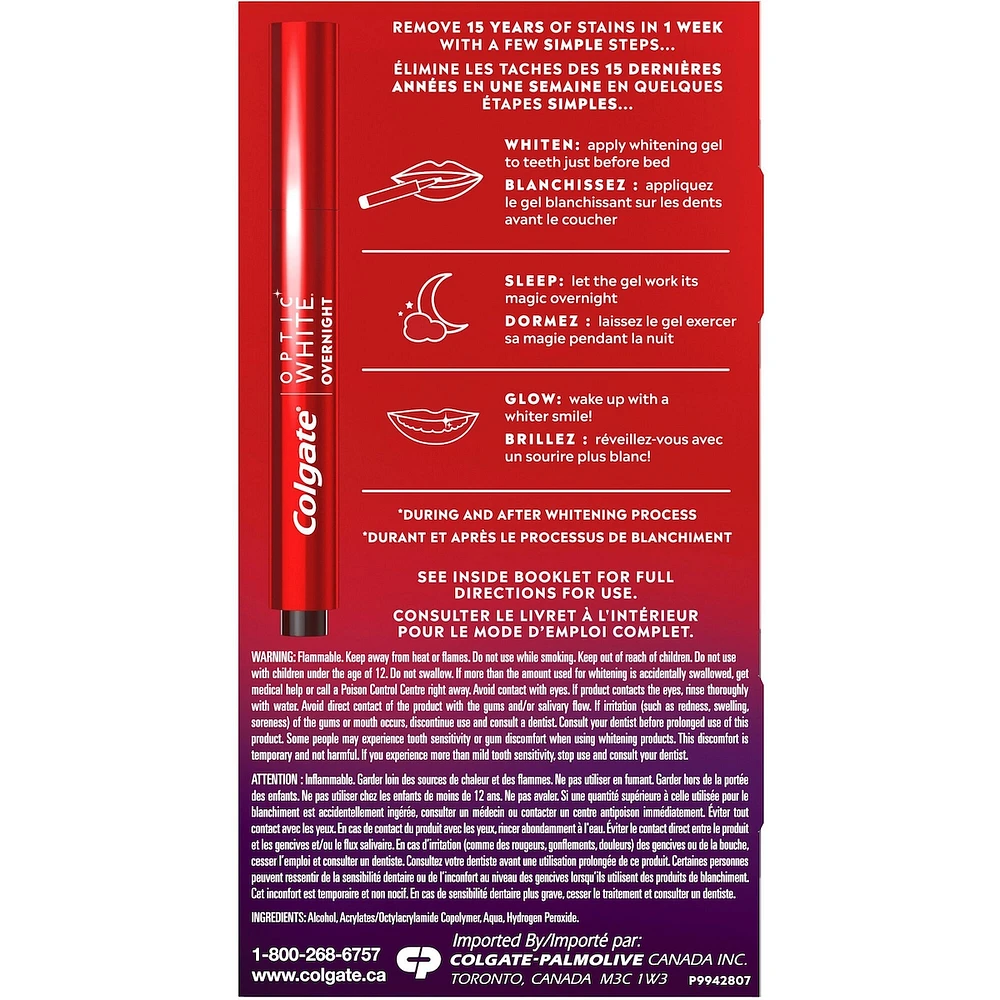 Colgate® Optic White® Overnight Whitening Pen