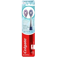 Colgate Renewal Manual Toothbrush - 2pk