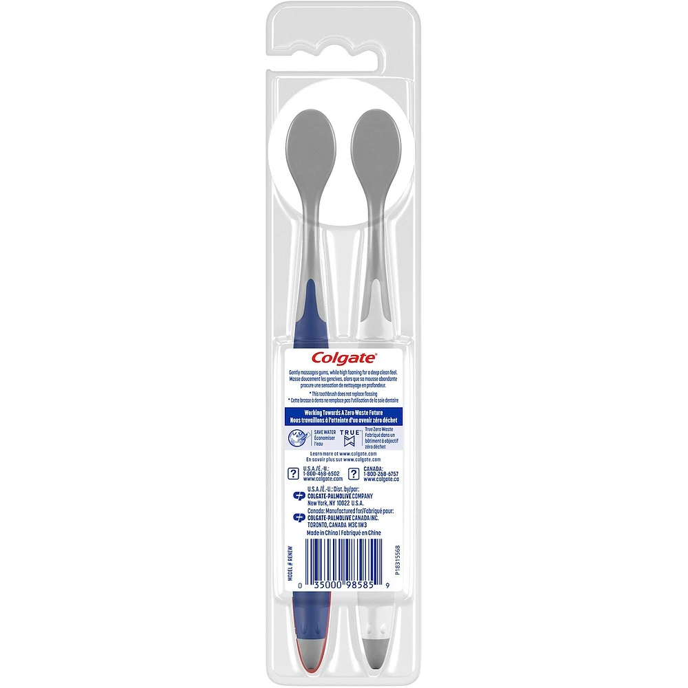 Colgate Renewal Manual Toothbrush - 2pk