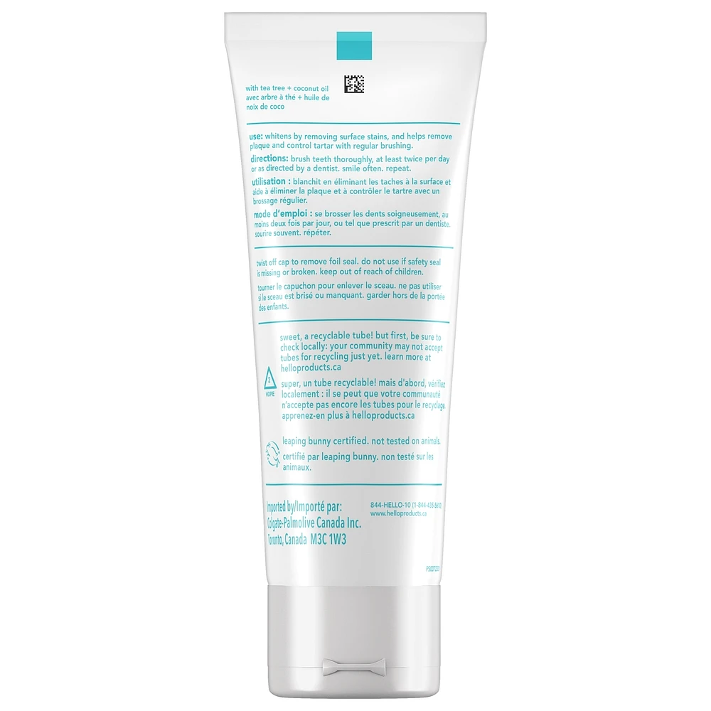 Goodbye Plaque, Hello Whitening Fluoride Free Toothpaste