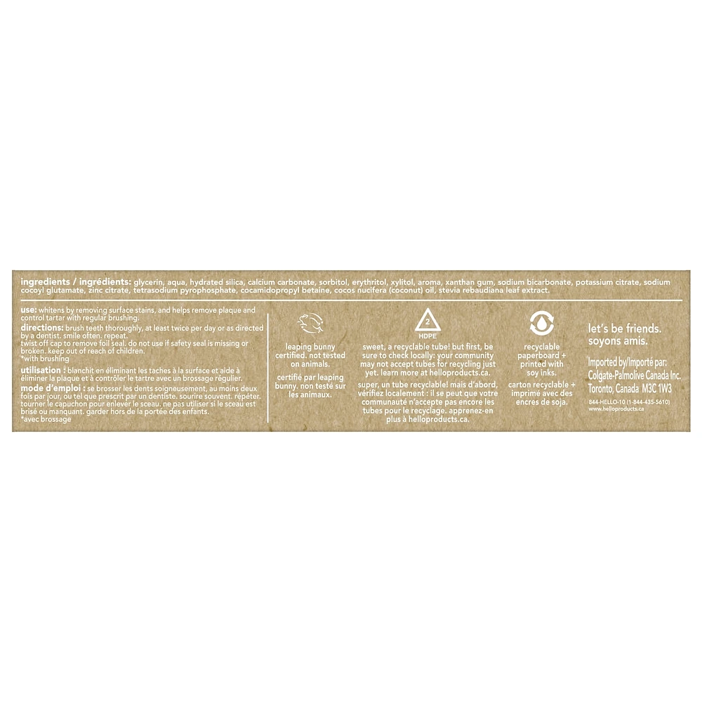 Goodbye Plaque, Hello Whitening Fluoride Free Toothpaste