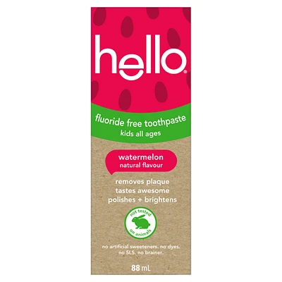 Fresh Watermelon Fluoride Free Kids Toothpaste