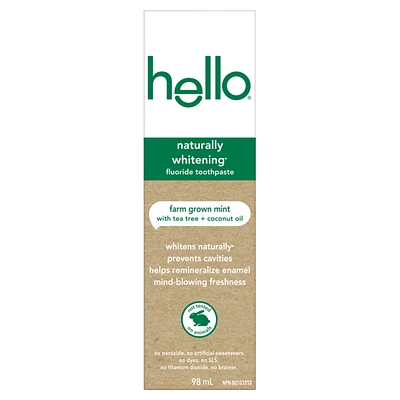 Naturally Whitening Fluoride Toothpaste, Mint