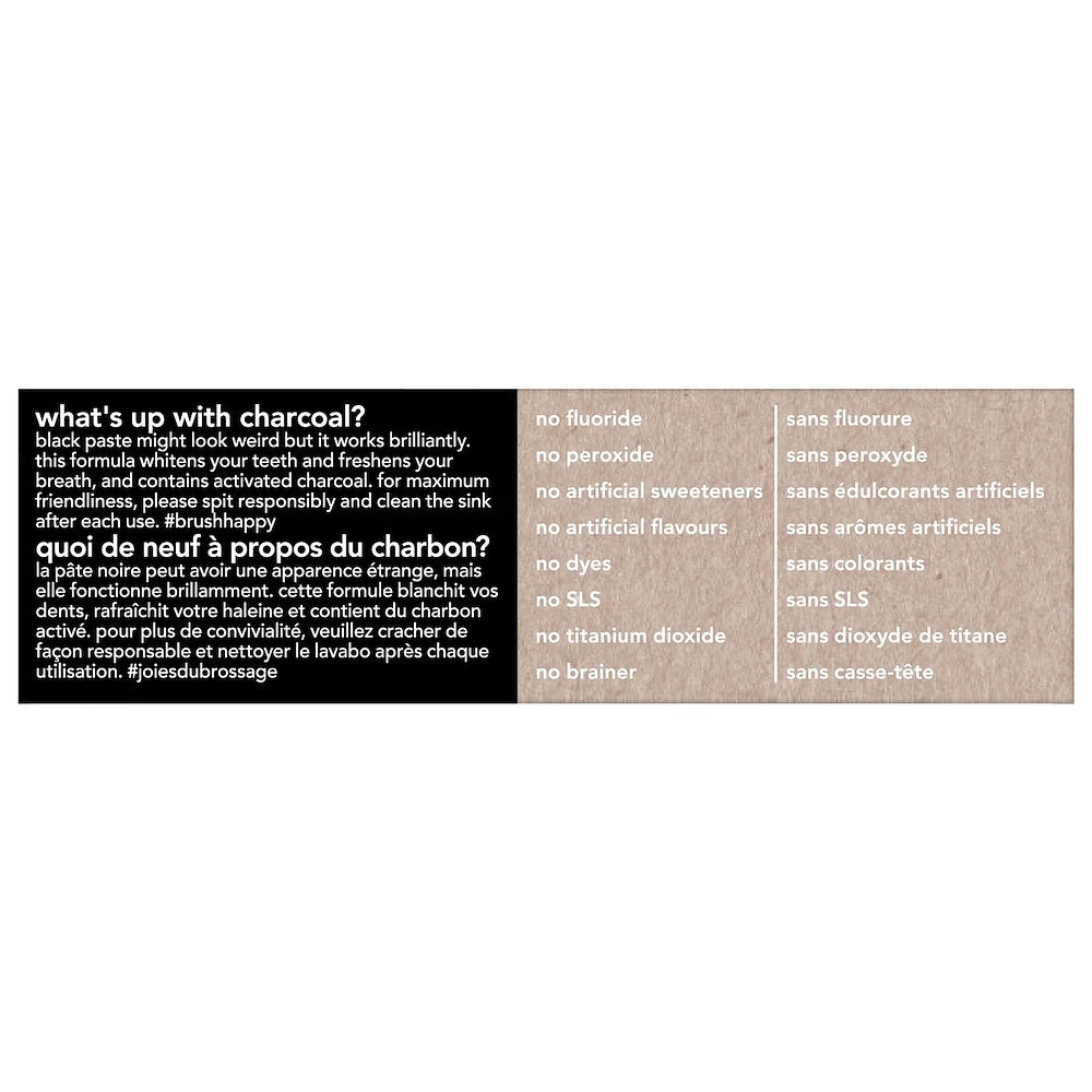 Epic Whitening Fluoride Free Charcoal Toothpaste, Mint