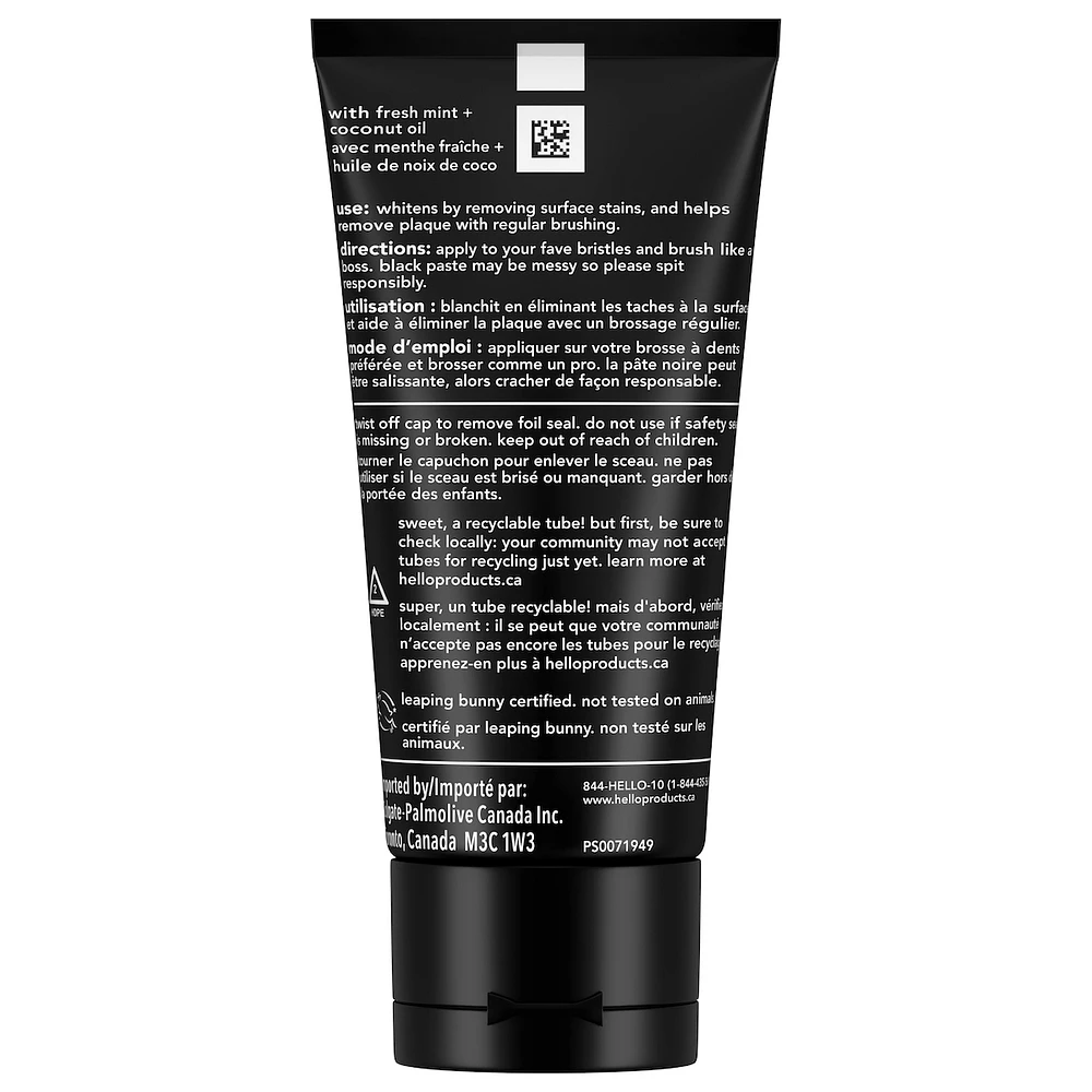 Epic Whitening Fluoride Free Charcoal Toothpaste, Mint