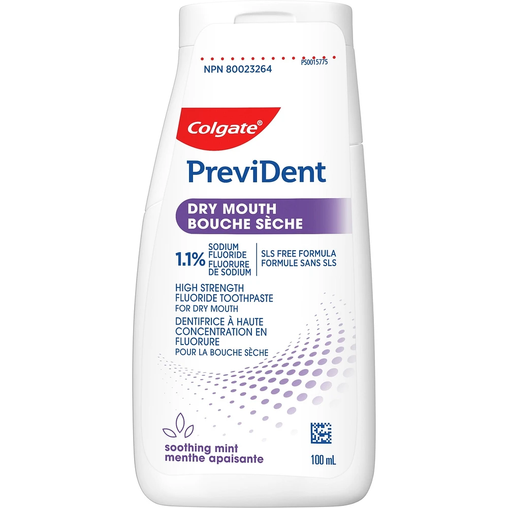 Colgate* PreviDent* Sensitive Toothpaste Mild Mint (1.1% Sodium Fluoride), 100 ml