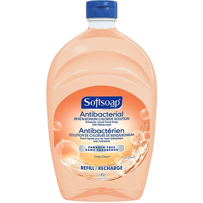Softsoap Antibacterial Liquid Hand Soap Refill, Crisp Clean - 1.47 L