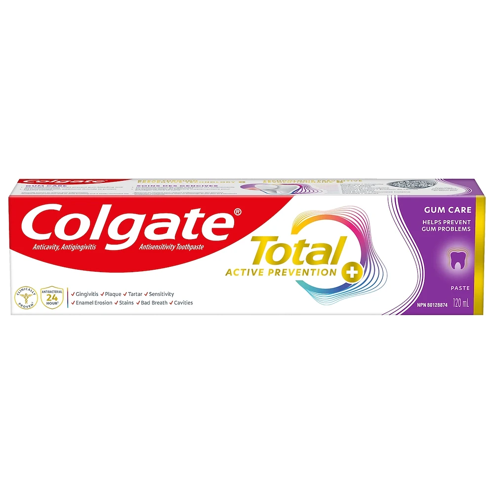Total Prevention Active Plus Dentifrice Soin des Gencives, Menthe