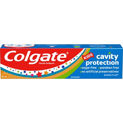 Colgate Kids Cavity Protection Toothpaste, Bubble Fruit Flavor, 95 mL