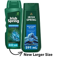 Irish Spring Moisture Blast Body Wash for Men, 591 mL