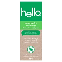 Super Fresh Whitening Fluoride Free Toothpaste, Spearmint