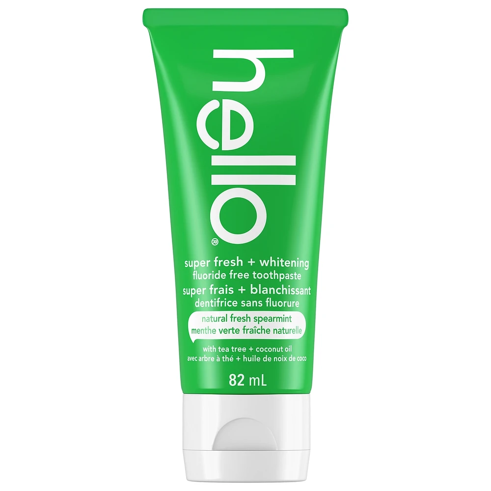 Super Fresh Whitening Fluoride Free Toothpaste, Spearmint