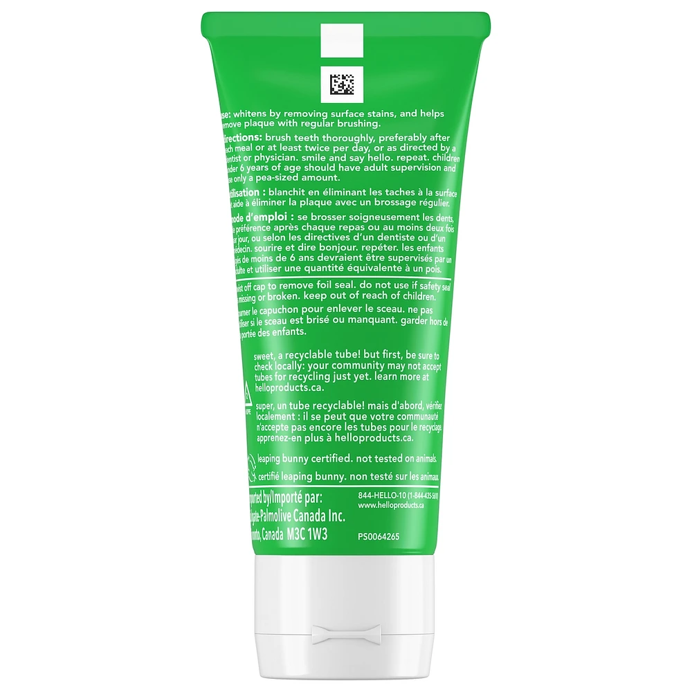 Super Fresh Whitening Fluoride Free Toothpaste, Spearmint