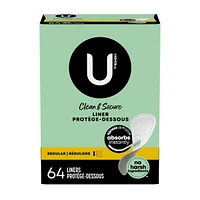 Clean & Secure Panty Liners, Light Absorbency