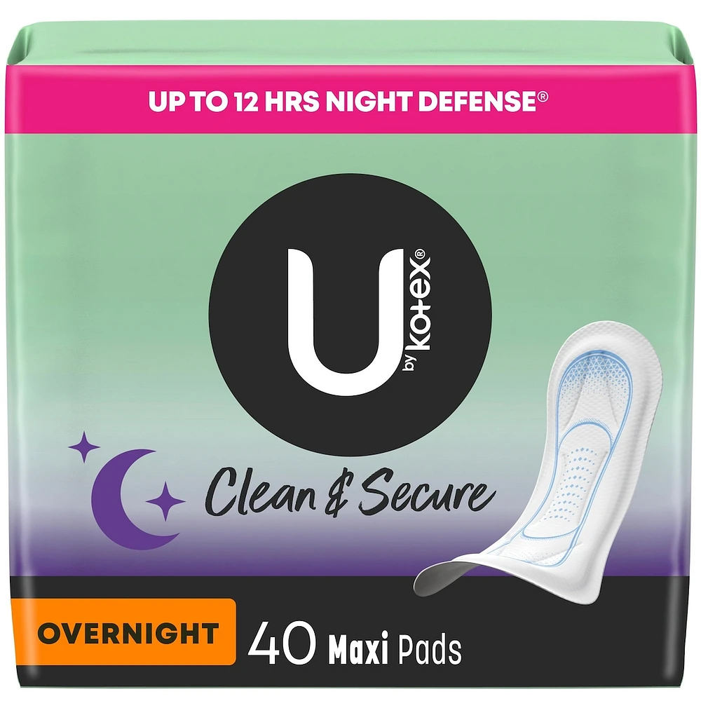 Clean & Secure Overnight Maxi Pads