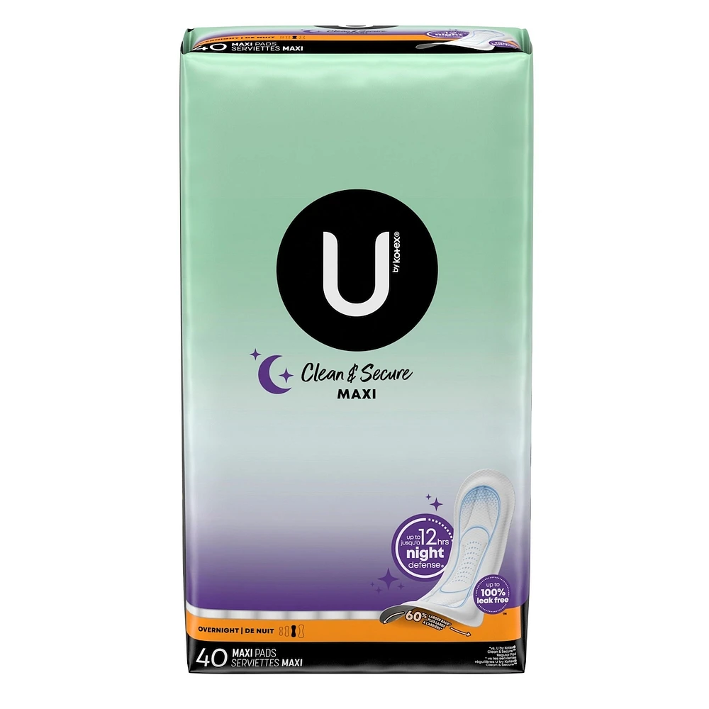 Clean & Secure Overnight Maxi Pads