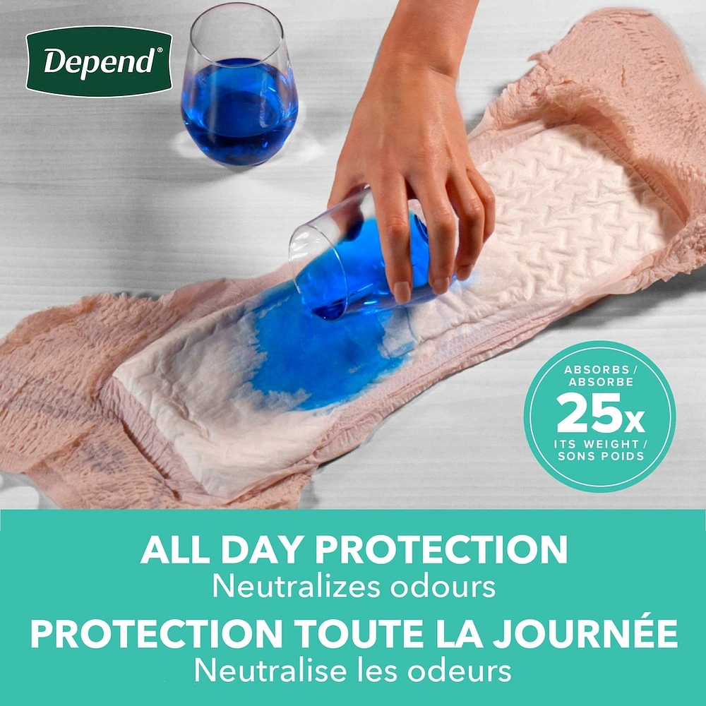 Fresh Protection Adult Incontinence & Postpartum Bladder Leak Underwear for Women, Disposable, Maximum, Large