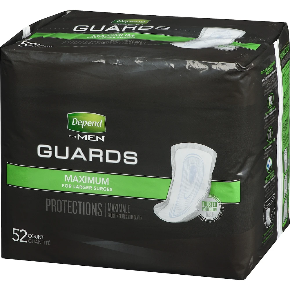 Incontinence Guards for Men, Maximum Absorbency