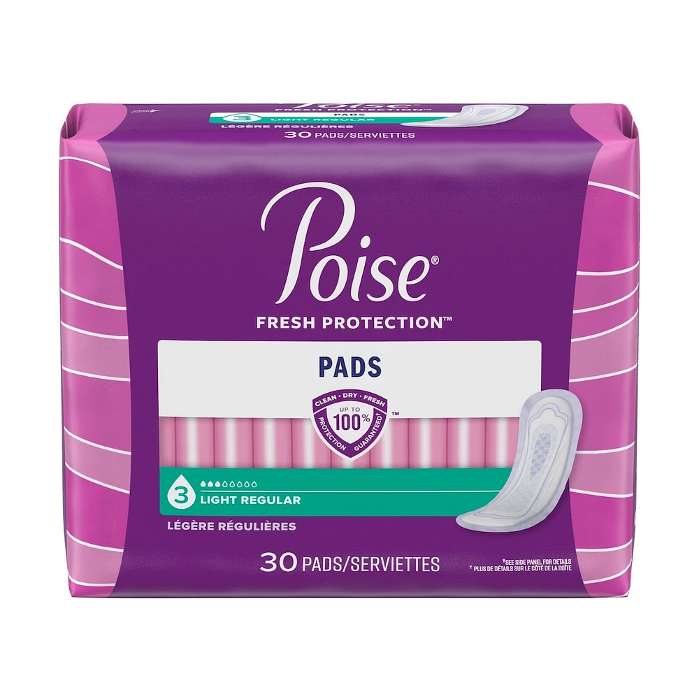 Incontinence Pads, Light Absorbency