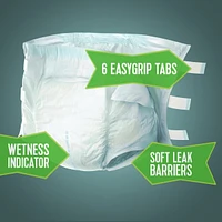 Incontinence Protection with Tabs, Maximum Absorbency, L