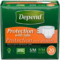 Incontinence Protection with Tabs, Maximum Absorbency, Small/Medium