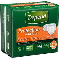 Incontinence Protection with Tabs, Maximum Absorbency, Small/Medium
