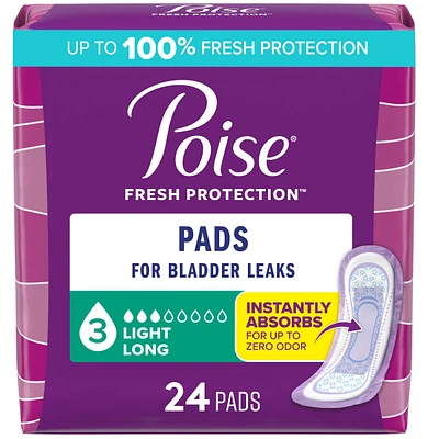 Incontinence Pads, Light Absorbency