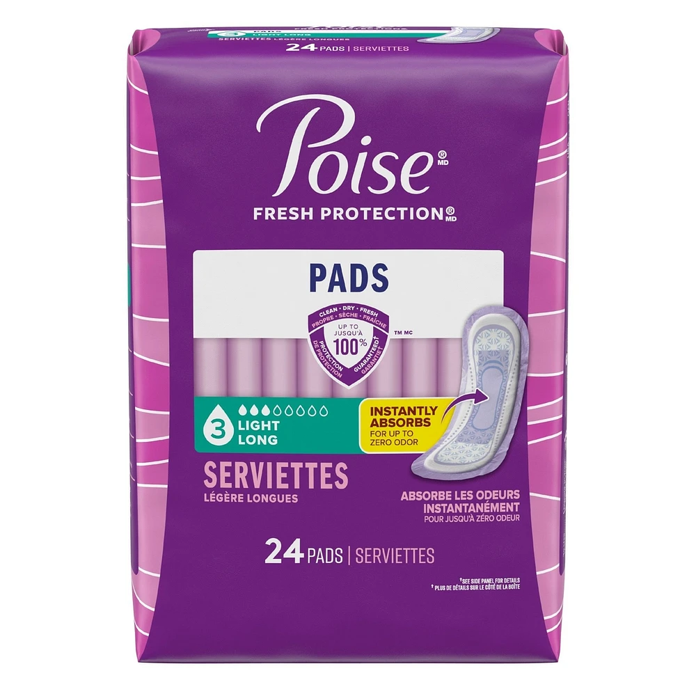 Incontinence Pads, Light Absorbency