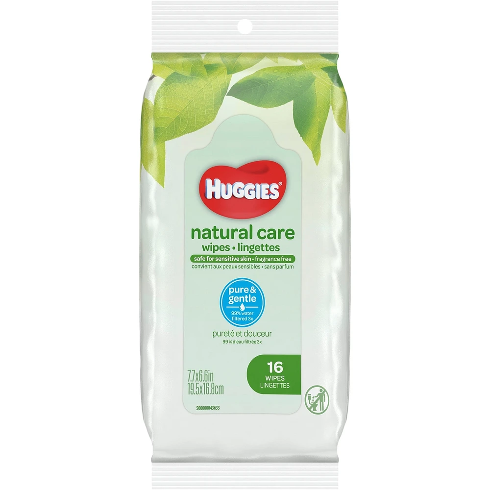 Natural Care Sensitive Baby Wipes, Unscented
