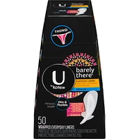 Barely There Liners, Thong, Light Absorbency, Unscented
