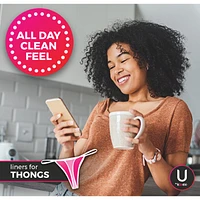 Barely There Liners, Thong, Light Absorbency, Unscented