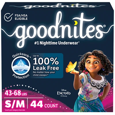 Girls' Nighttime Bedwetting Underwear