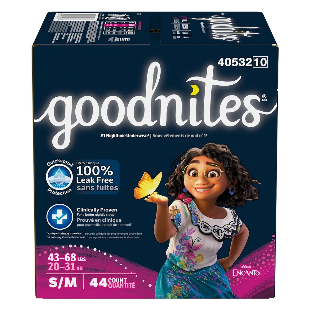 Girls' Nighttime Bedwetting Underwear
