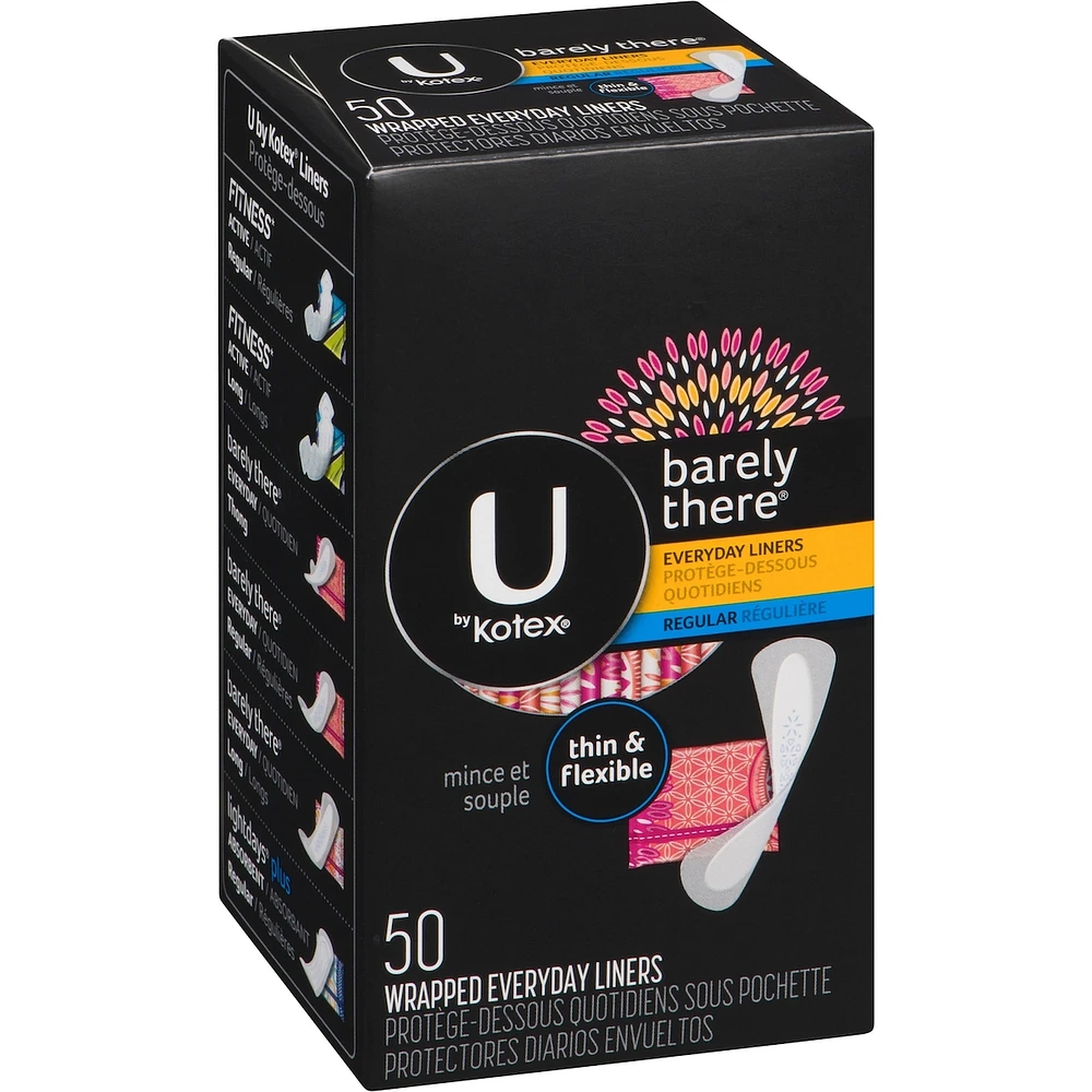 Barely There Liners, Light Absorbency, Regular, Fragrance-Free
